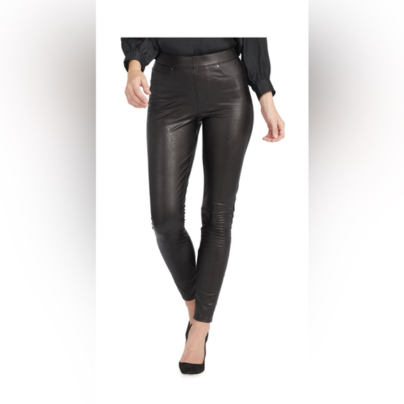 Spanx Leather-Like Ankle Skinny Pants - Picture 2 of 8